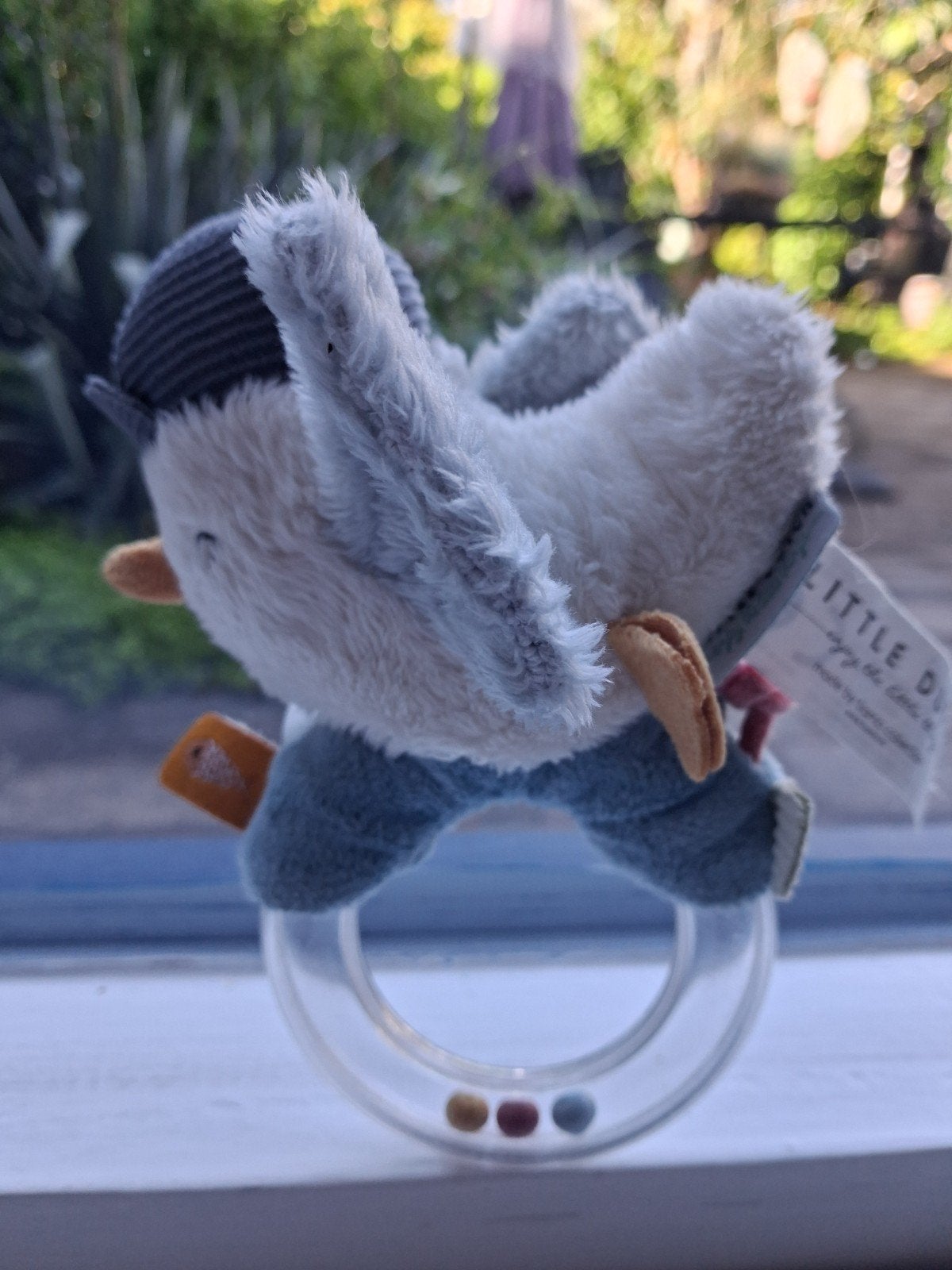 Rammelaar Jack the Meeuw Sailor Little Dutch Tiamo ca 16 cm, Ophalen of Verzenden, Zo goed als nieuw, Rammelaar, Met geluid