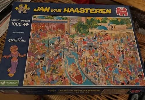 Jan van Haasteren Fata Morgana Efteling 1000 stukjes, Hobby en Vrije tijd, Denksport en Puzzels, Ophalen of Verzenden, 500 t/m 1500 stukjes