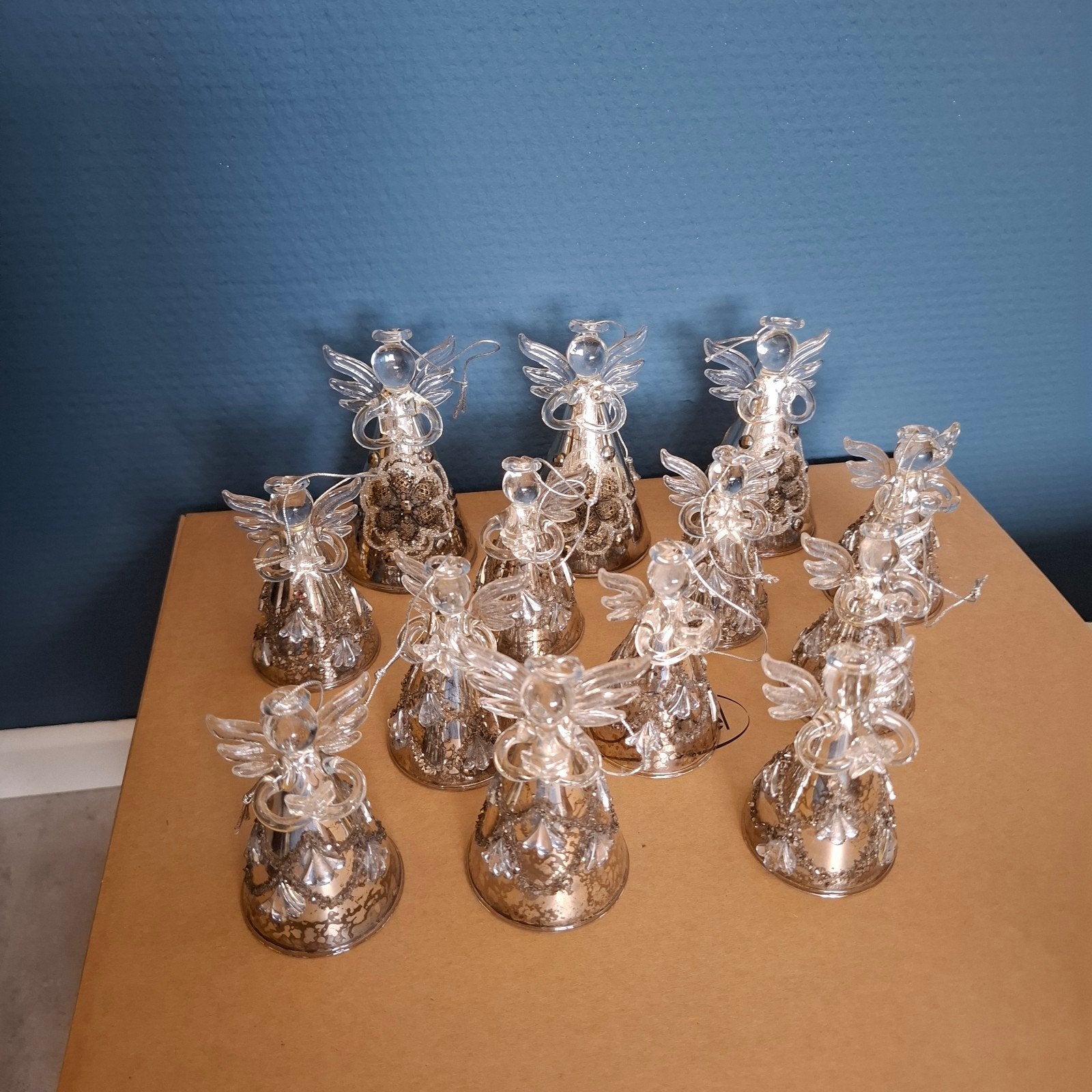 kerst ornamenten  glas engeltjes ( goodwill stijl), Ophalen