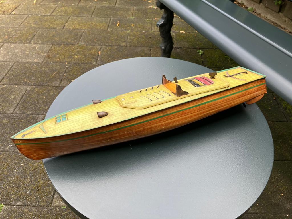 Motorboot trix anfoe, Antiek en Kunst, Antiek | Speelgoed, Ophalen of Verzenden