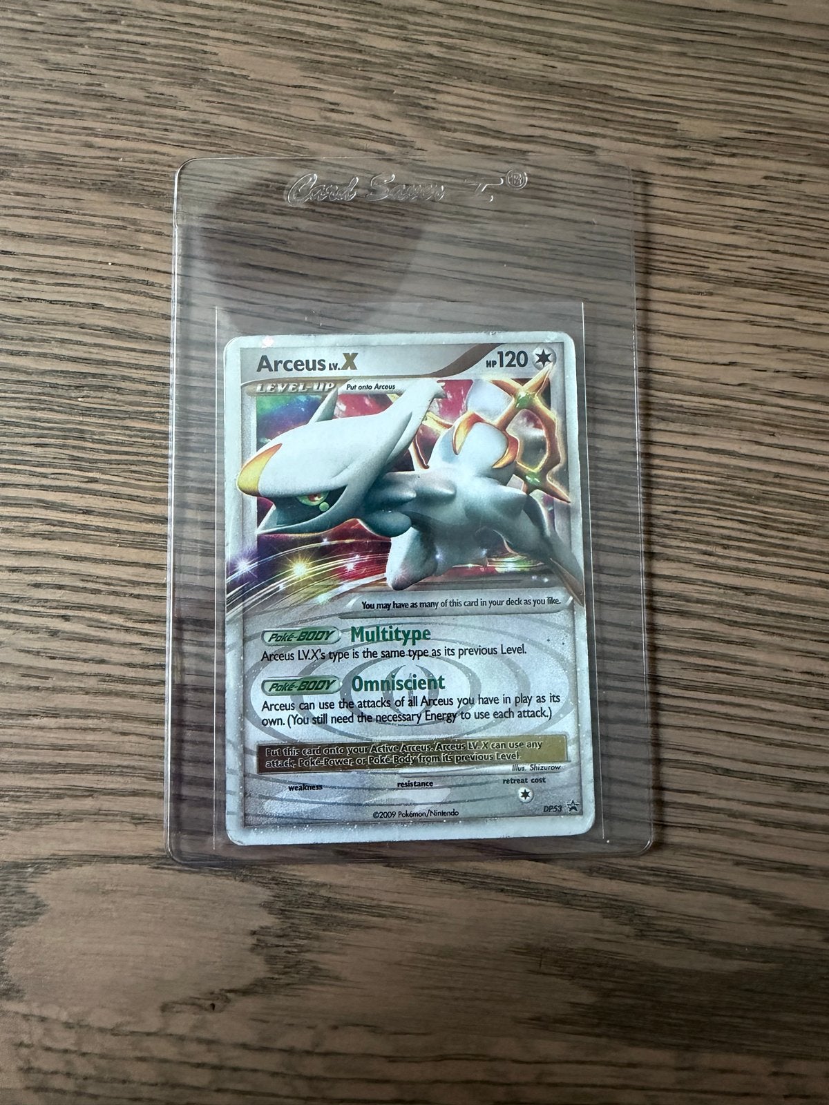 Pokémon Arceus LV.X DP53 Promo Kaart - MP, Ophalen of Verzenden, Zo goed als nieuw, Losse kaart