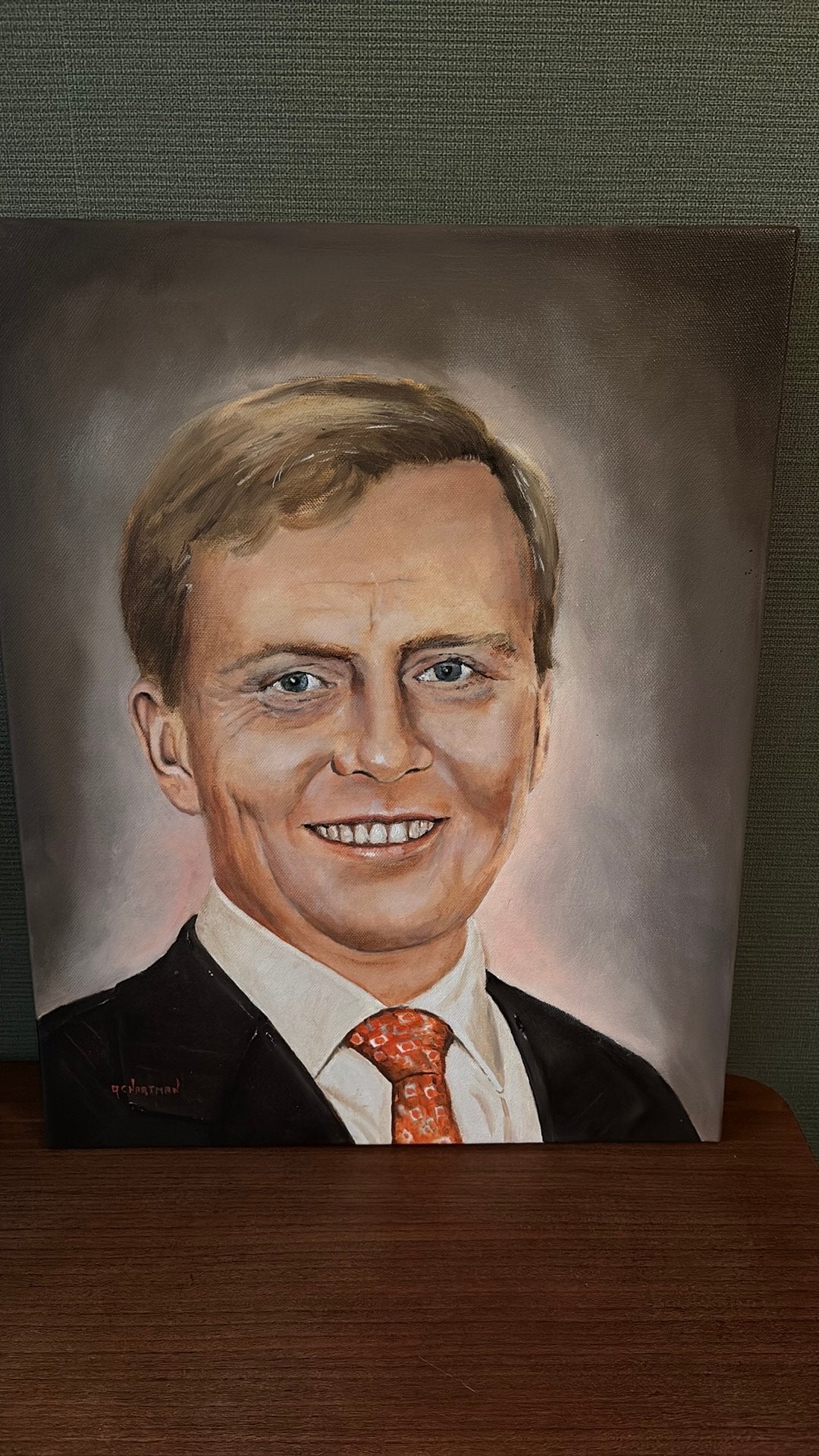 Portret van koning Willem Alexander, Ophalen of Verzenden, Zo goed als nieuw, Nederland, Kaart, Foto of Prent