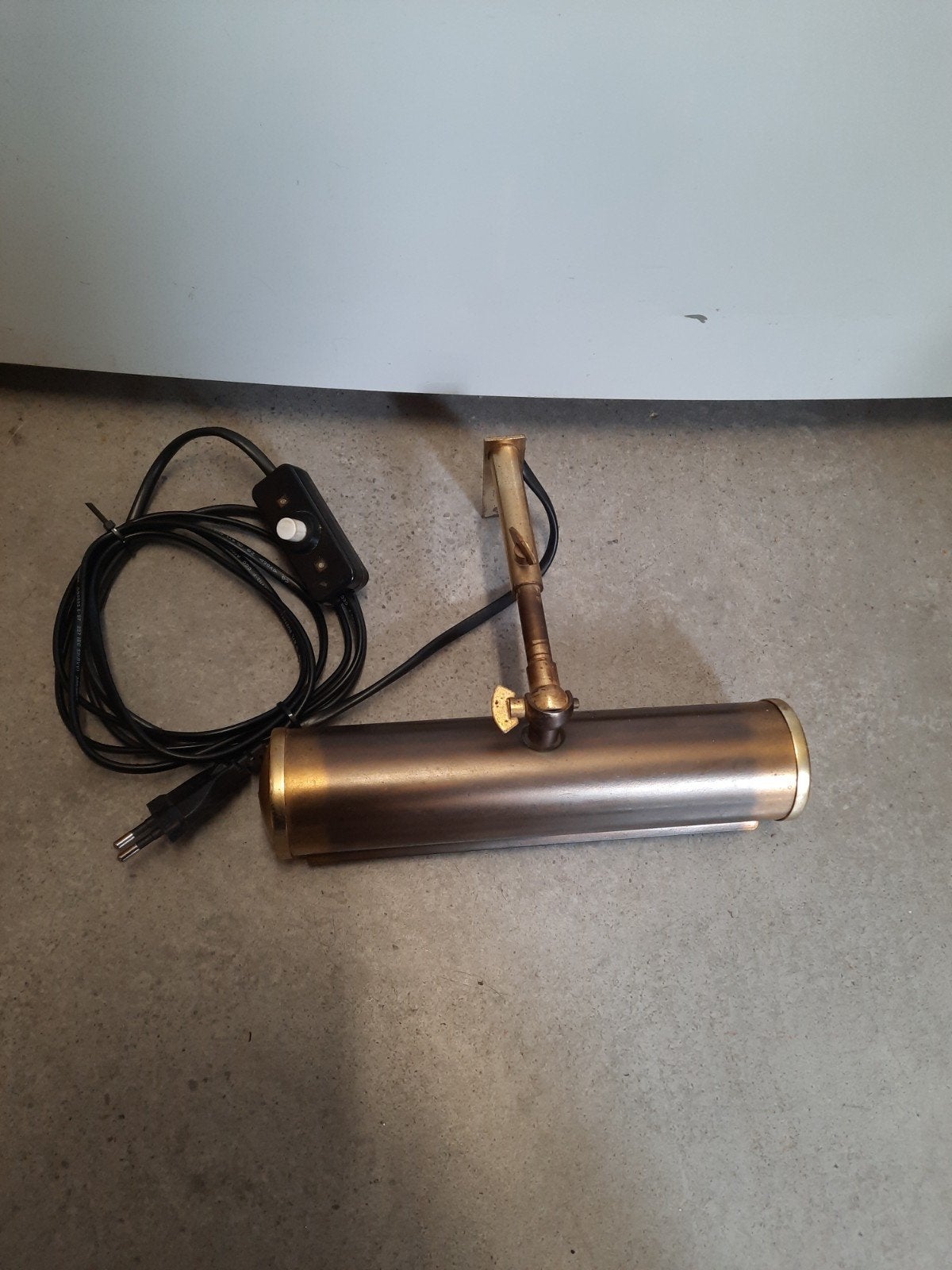 Pianolampje schilderijlampje vintage retro, Huis en Inrichting, Lampen | Wandlampen, Ophalen of Verzenden, Gebruikt, Metaal, Pianolampje piano schilderijlampje vintage retro