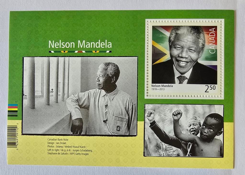 Nelson Mandela 3 x blok, Ophalen