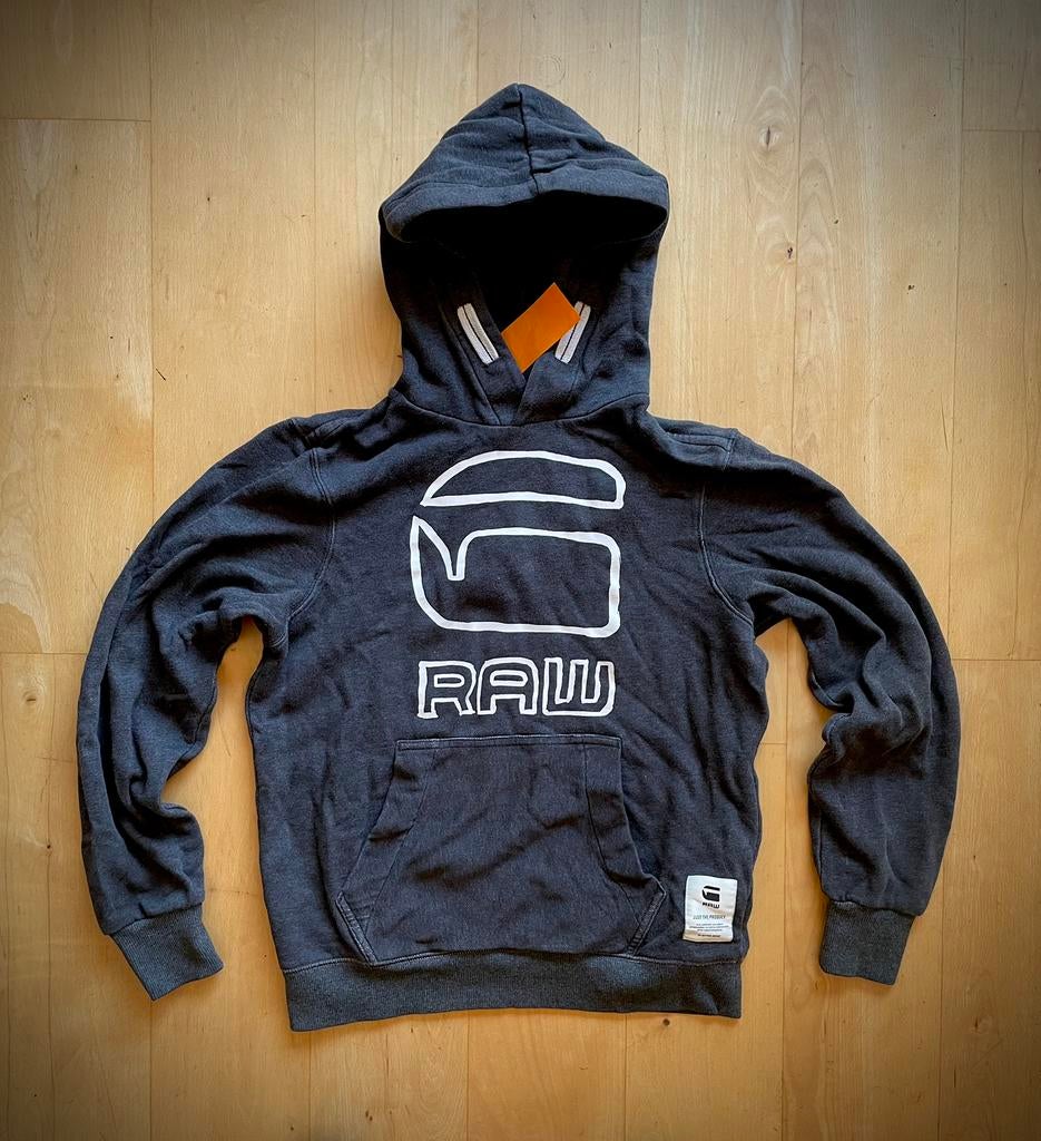 G Star hoodie trui met capuchon blauw XS / S, Kleding | Heren, Truien en Vesten, Ophalen of Verzenden, Zo goed als nieuw, Maat 46 (S) of kleiner