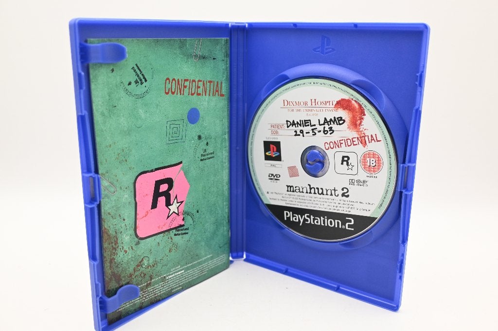 Manhunt 2 PlayStation 2 (PS2) Game - Reparatie Console, Spelcomputers en Games, Avontuur en Actie, Gebruikt, Vanaf 18 jaar, Info@rockstargames.com