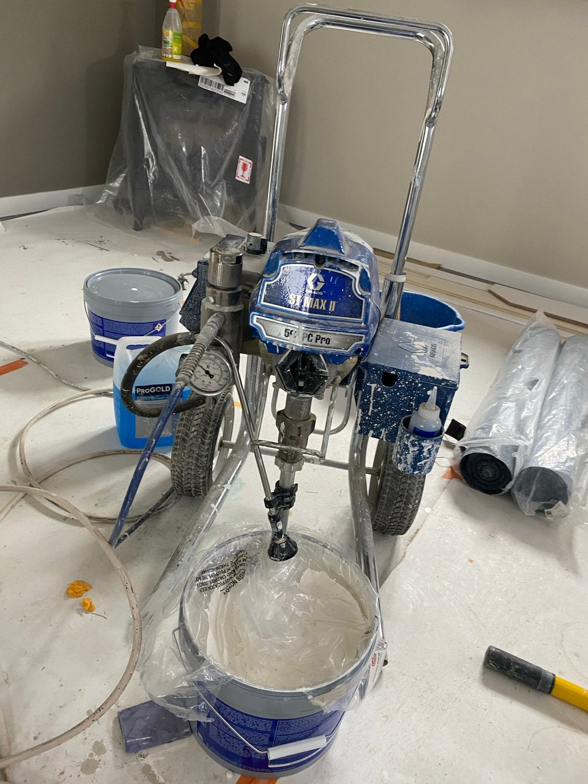 Graco ST Max II 595 PC Pro verfspuit, Ophalen, Gebruikt, Verfspuit of Verfpomp