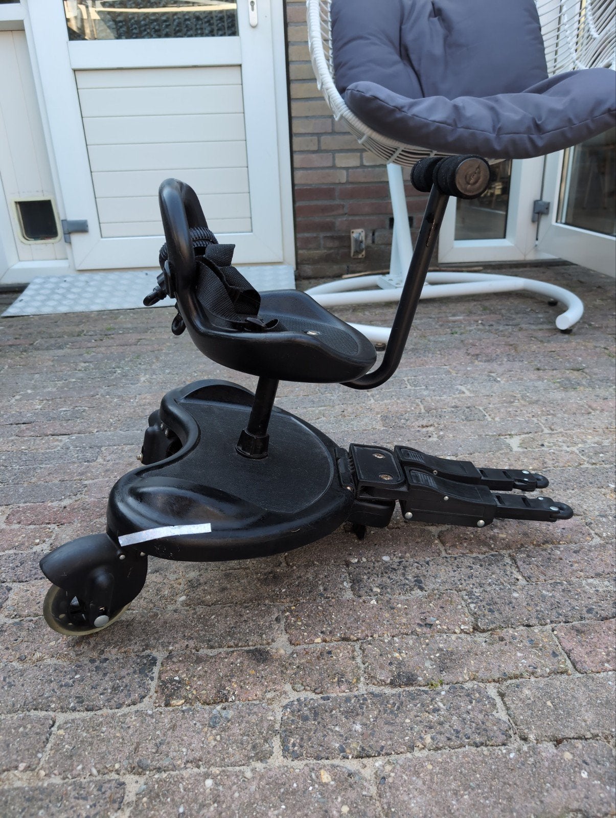 Meerijdplankje met zitje voor kinderwagen/buggy, Kinderen en Baby's, Ophalen, Gebruikt