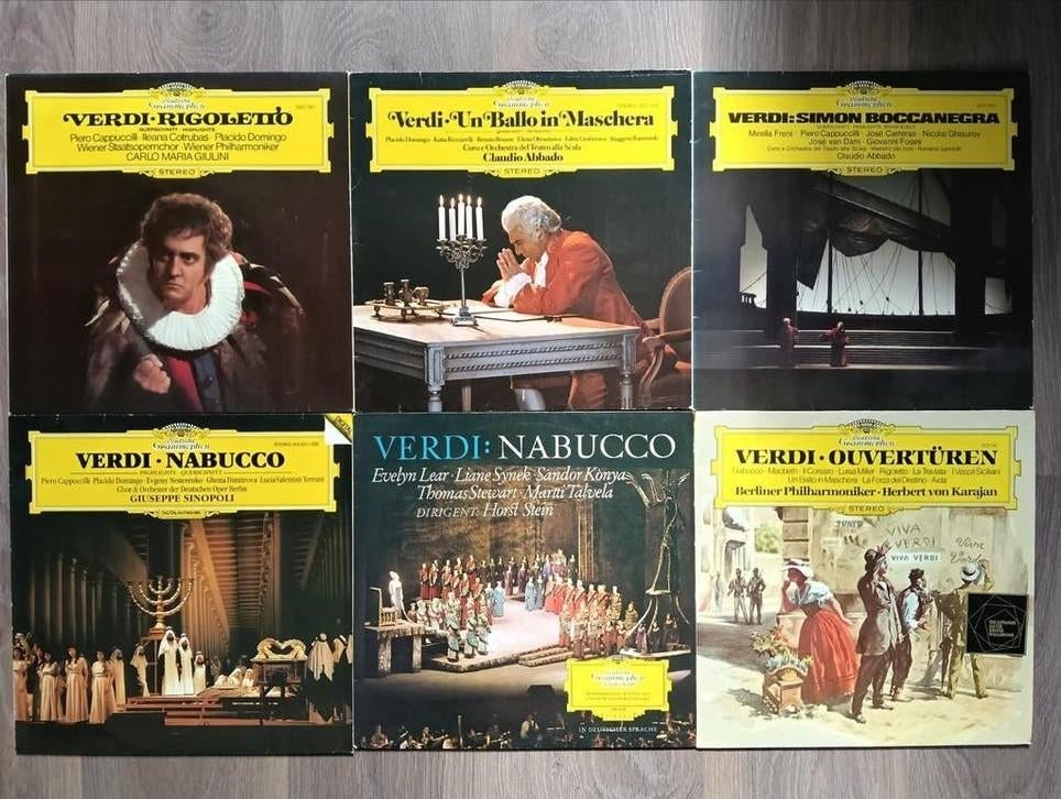 Verdi Opera Collectie - 6 LP's Klassieke Muziek, Gebruikt, Opera of Operette, Ophalen of Verzenden, Romantiek
