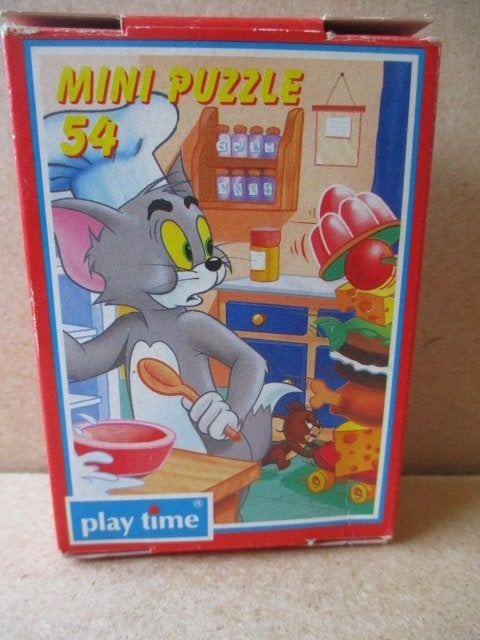 adv10641 tom en jerry puzzeltje 1, Ophalen, Looney Tunes, Gebruikt, Boek of Spel