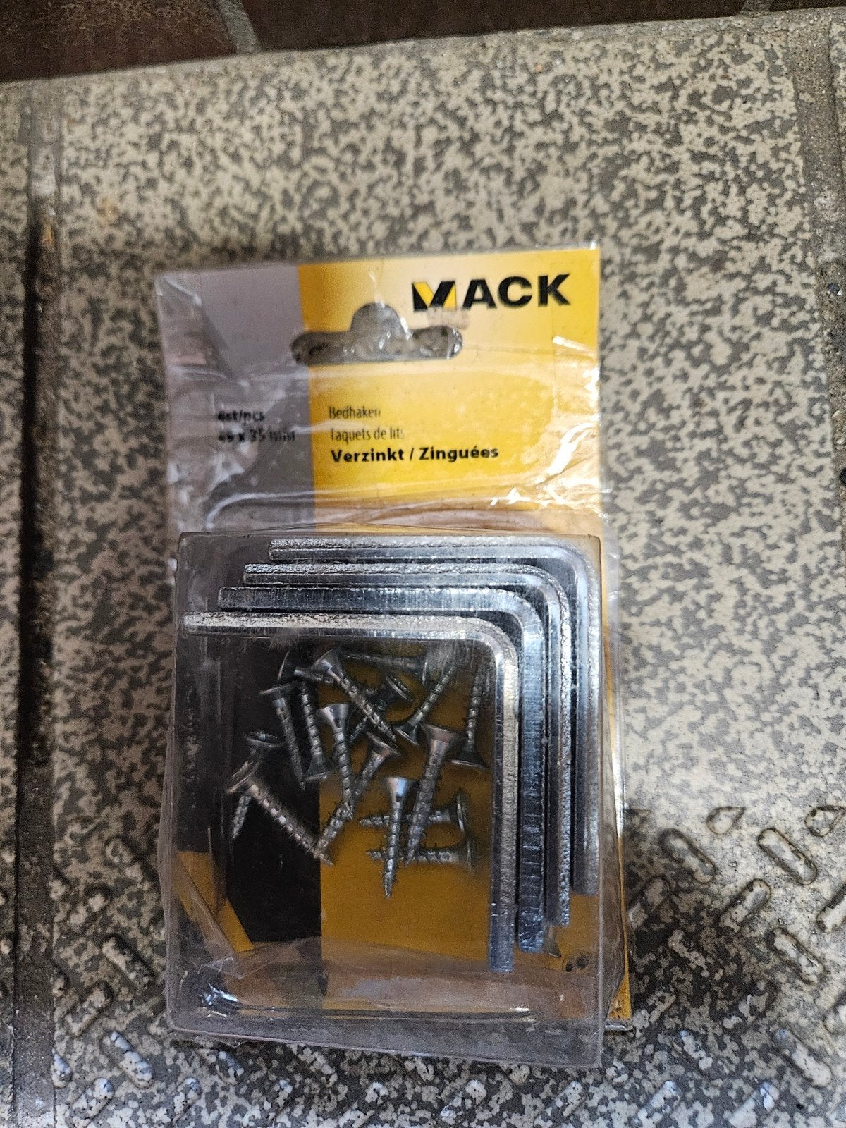 Mack Bedhaken Verzinkt met Schroeven - 5 stuks, Onbekend, Nieuw, Ophalen of Verzenden, Onbekend