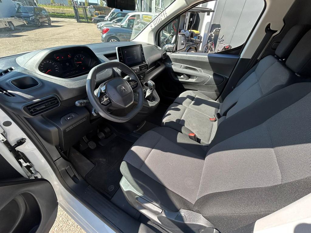 Peugeot Partner 1.5 BlueHDI Premium/airco/navi/cruise/3pers, Auto's, Bestelauto's, Voorwielaandrijving, Stof, Gebruikt, 4 cilinders