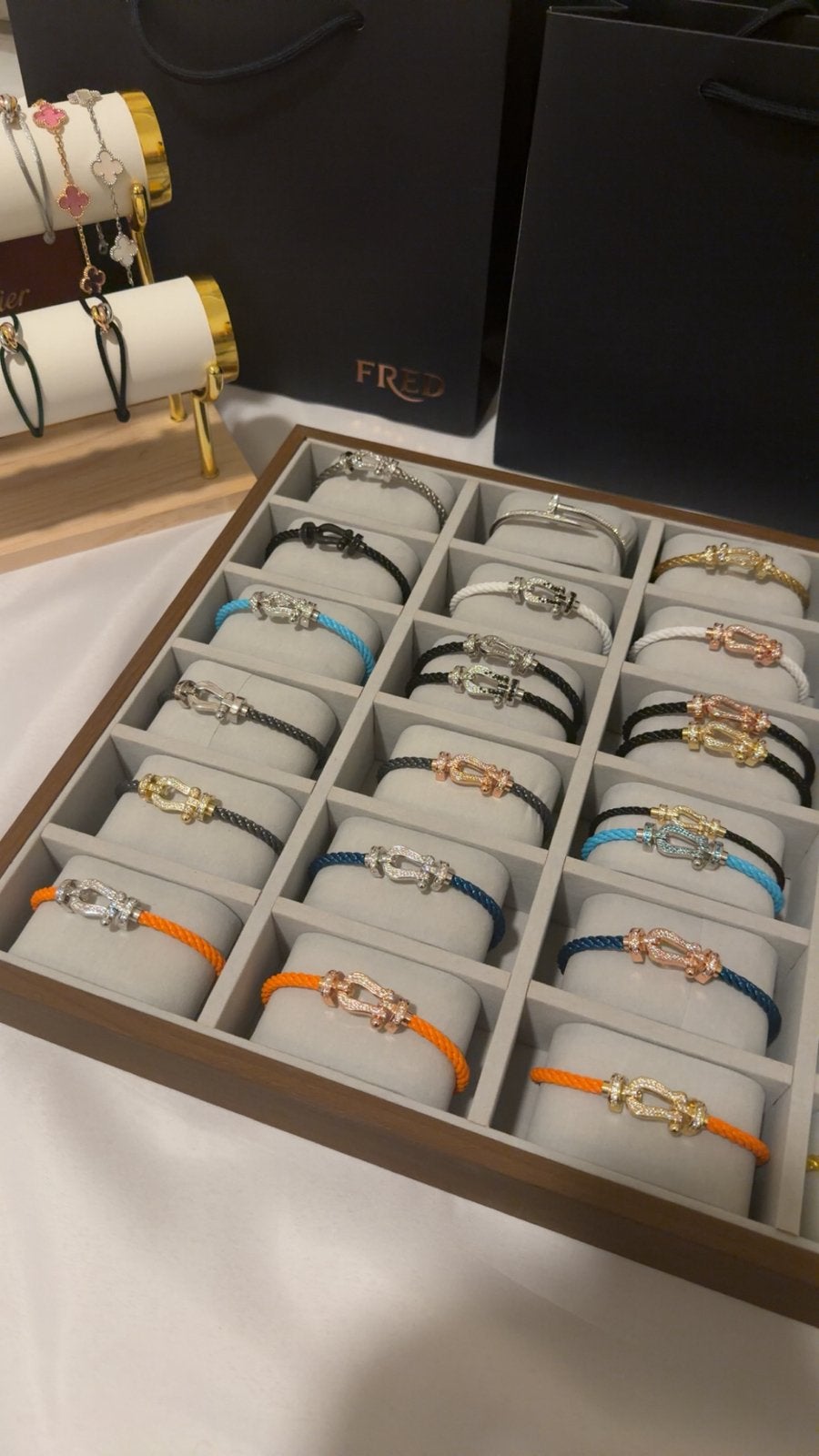 Fred force armbanden, Sieraden, Tassen en Uiterlijk, Staal, Ophalen of Verzenden, Zo goed als nieuw, Met edelsteen
