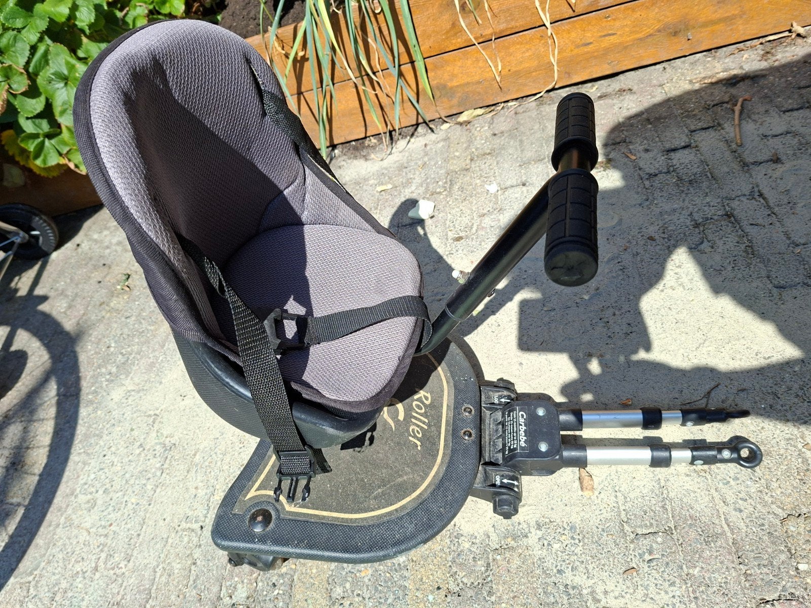 Carbebe Roller meerijdplankje met zitje, Achterzitje, Gebruikt, Carbebe, Ophalen