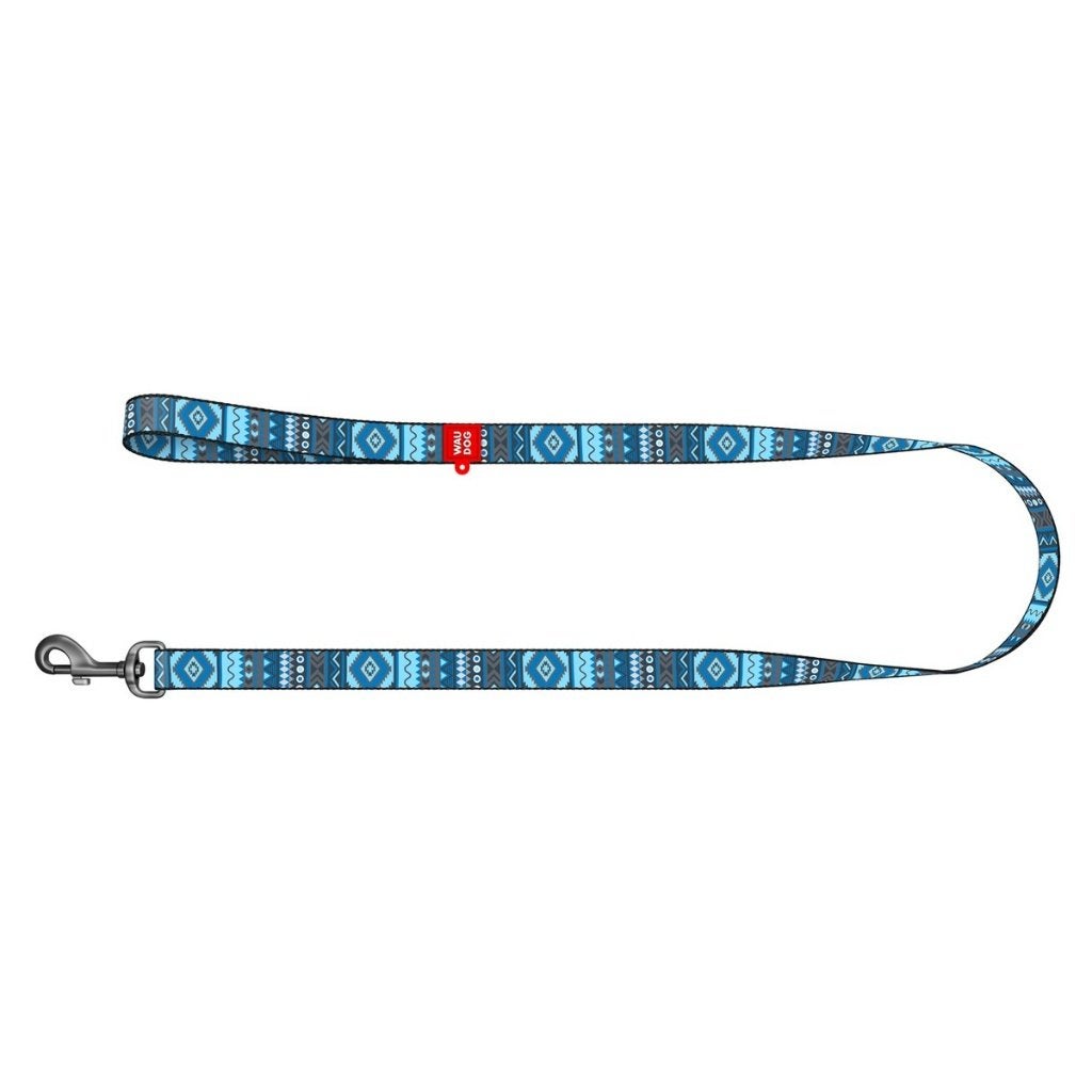 WAUDOG Ethno Blue Hondenlijn Nylon 25 mm x 122 cm KOOPJE!!!, Ophalen of Verzenden, Nieuw, Hondenriem