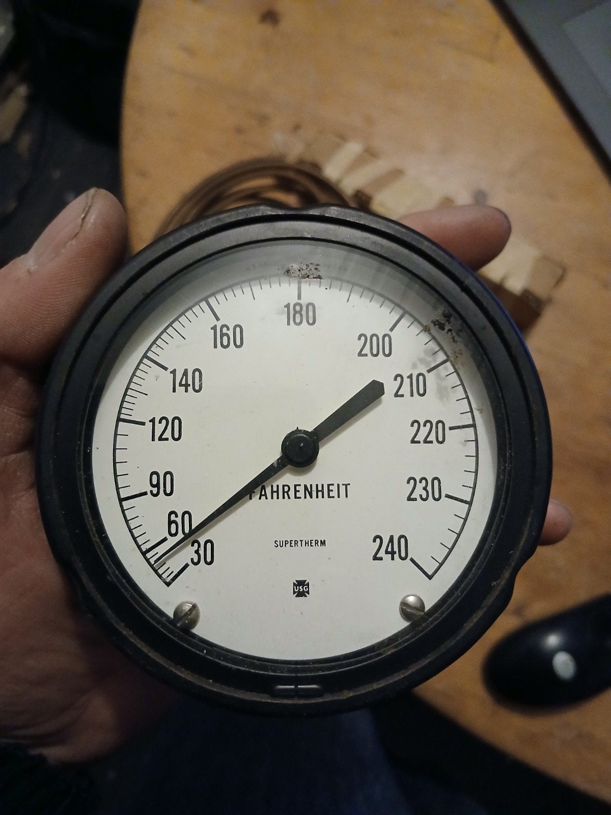 Thermometer ongebruikt opduwer sleepboot schip, Ophalen of Verzenden, Nieuw