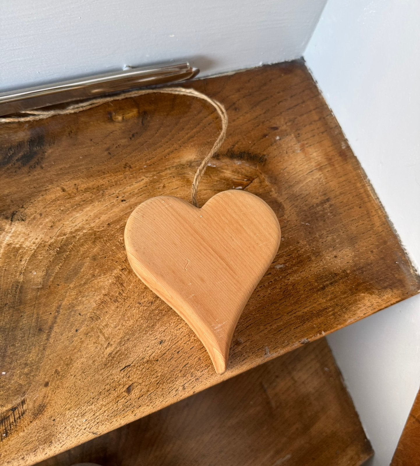 Houten hart decoratie, Ophalen of Verzenden, Gebruikt, Hout