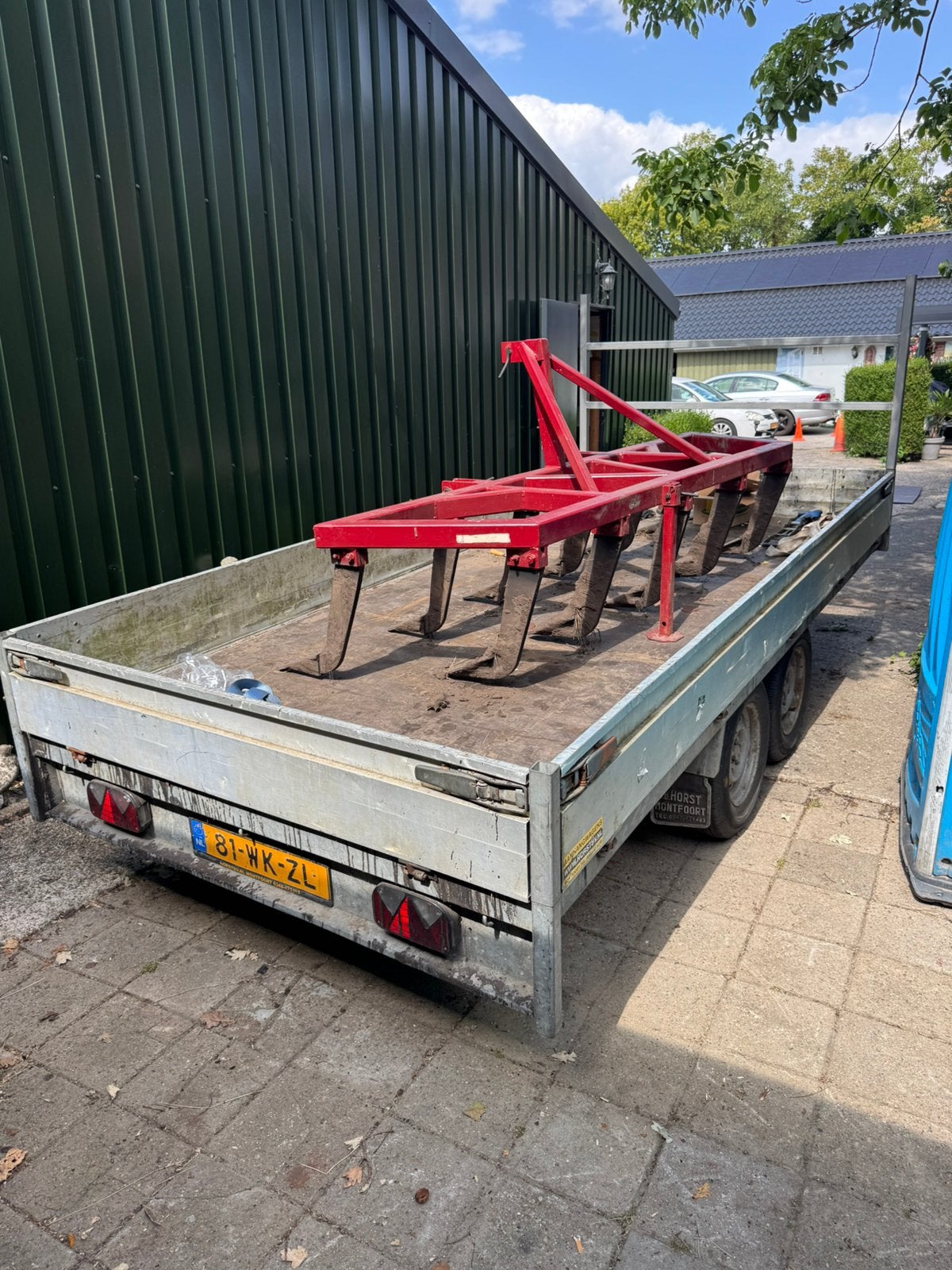 Henra aanhanger 400x185, Ophalen