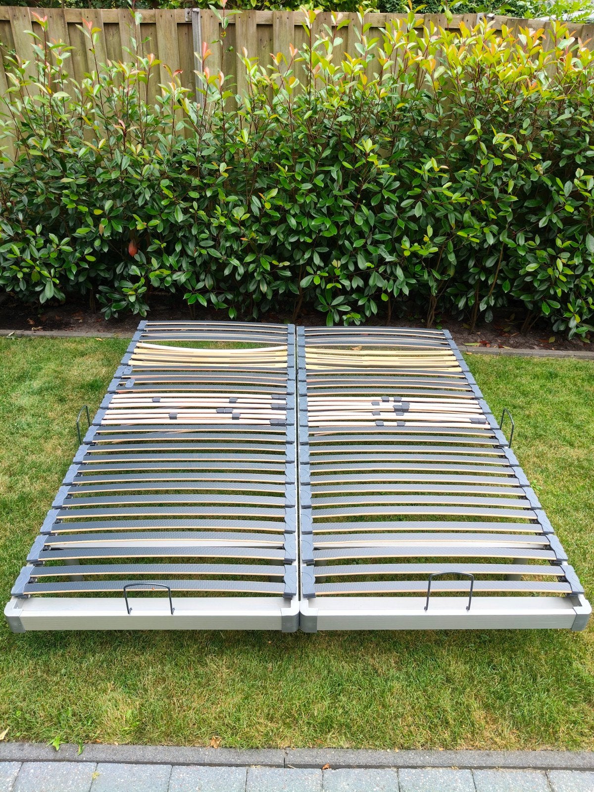 2 nette lattenbodems met frame 90x210, Huis en Inrichting, Slaapkamer | Matrassen en Bedbodems, Ophalen, Gebruikt, 90 cm, 210 cm