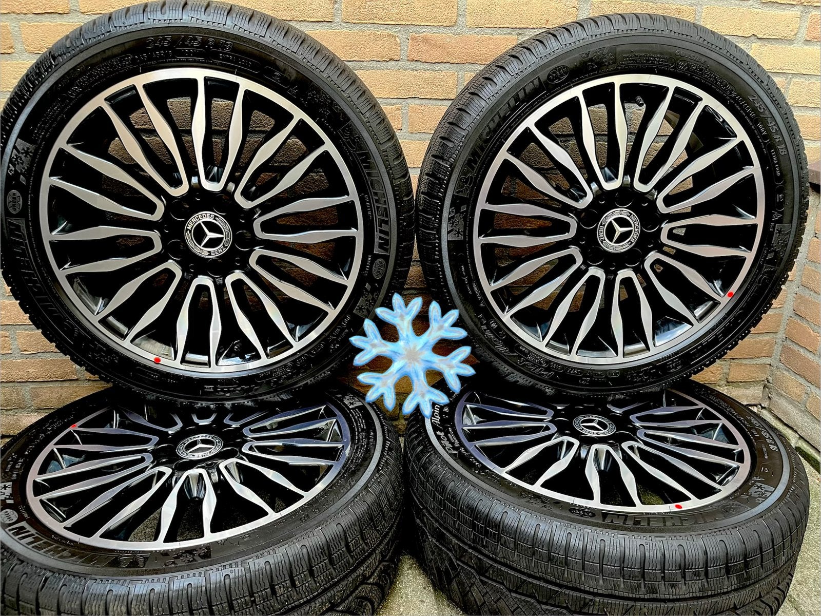 18” orig. Mercedes Vito V-klasse W447 EQV Michelin winterset, Auto-onderdelen, Banden en Velgen, 18 inch, Banden en Velgen, Nieuw