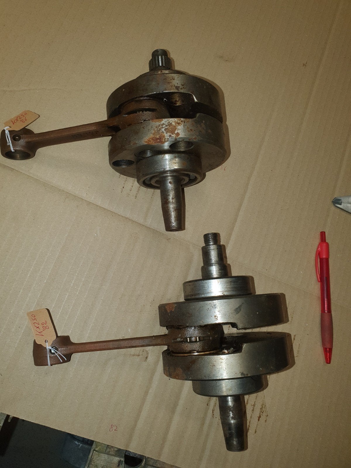 kx250 krukas  82 en 86, Ophalen