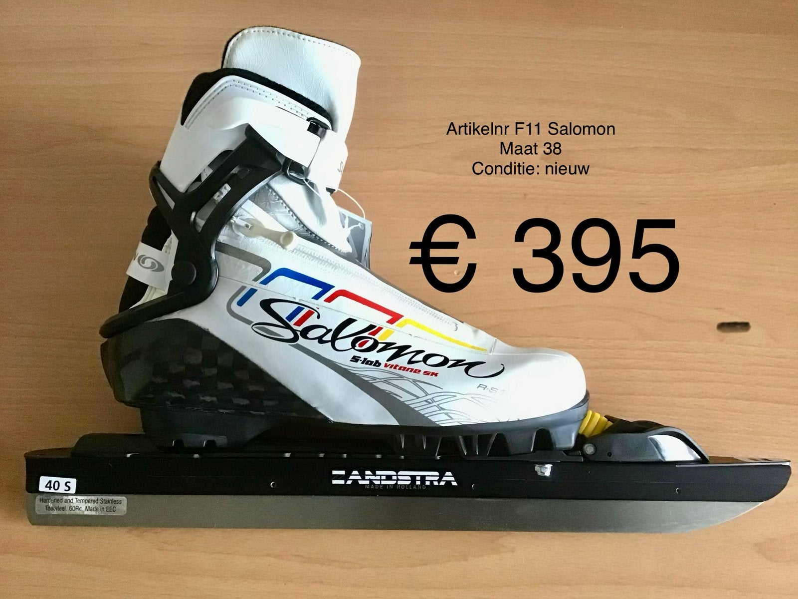 Salomon clicknoren maat 38 - Nieuw met ijzers, Klapschaats, Onbekend, Nieuw, Onbekend