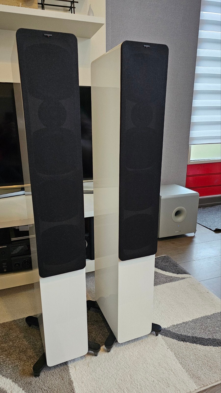 Kenwood Versterker KRF-V6300D met Tangent EVO E45 Speakers, Ophalen, Zo goed als nieuw, 120 watt of meer, Overige merken