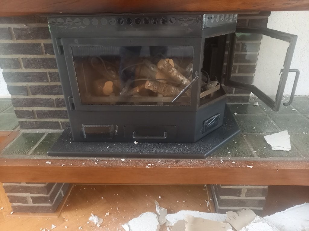 openhaard, Ophalen, Gebruikt, Inbouwhaard, Houthaard