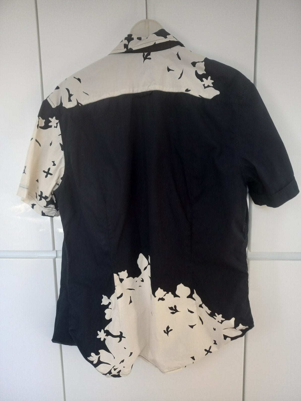 Paul Smith overhemd met bloemenprint - Zwart/Wit, Paul Smith, Zwart, Ophalen of Verzenden, Zo goed als nieuw