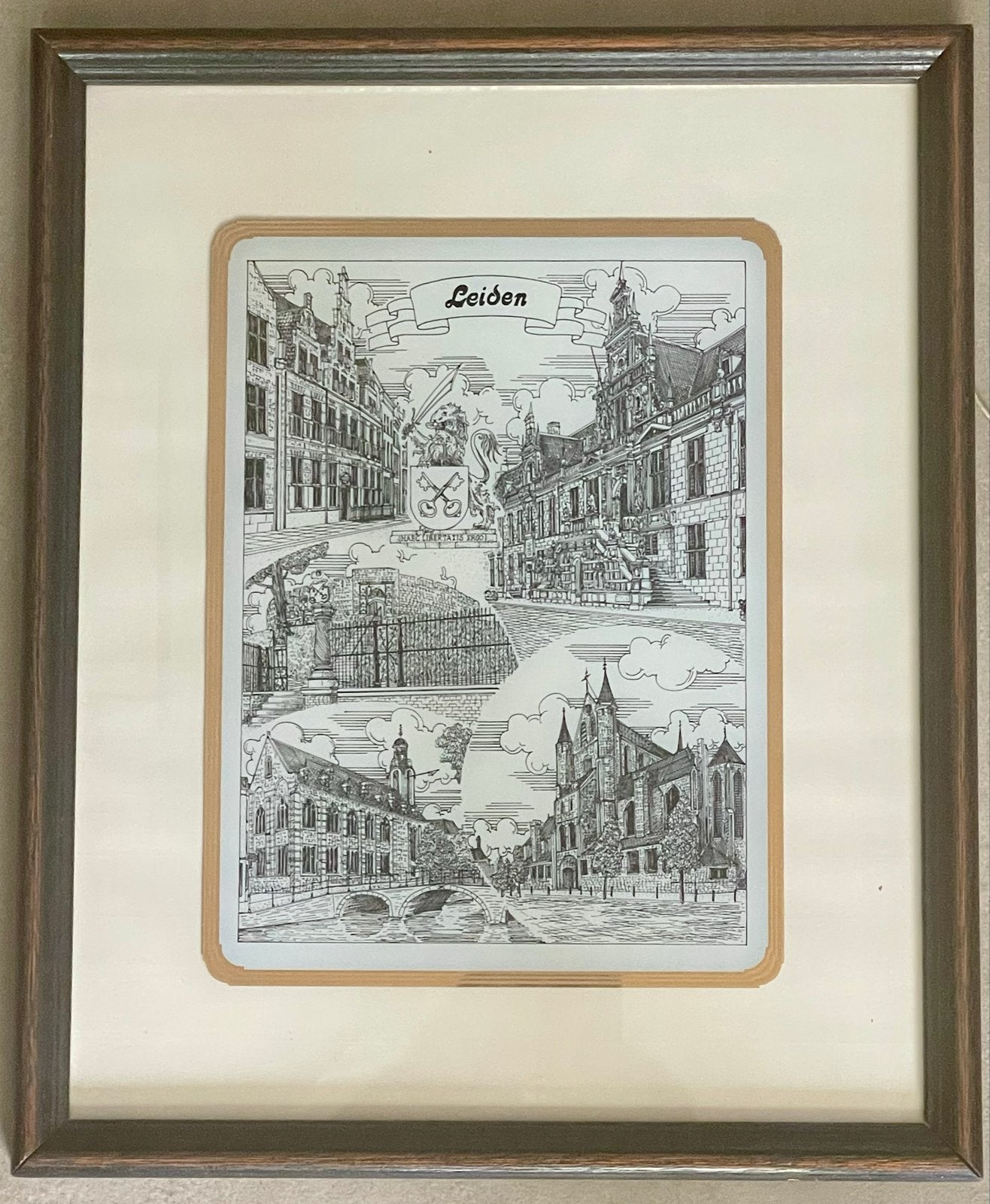 Leiden Prachtige Glasgravure– Gerard Swaenepoel (Decor Art), Ophalen of Verzenden