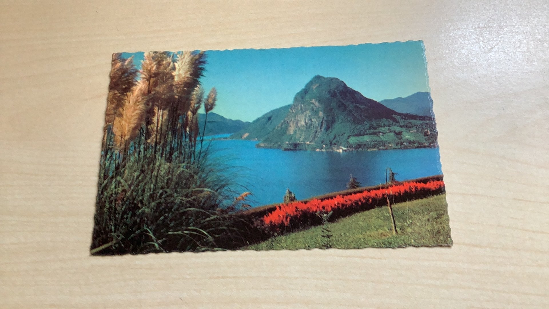 Zwitserland.   Lugono.   Motivo col S.Salvatore.     1962, Verzamelen, Ophalen of Verzenden, 1960 tot 1980, Gelopen, Overig Europa