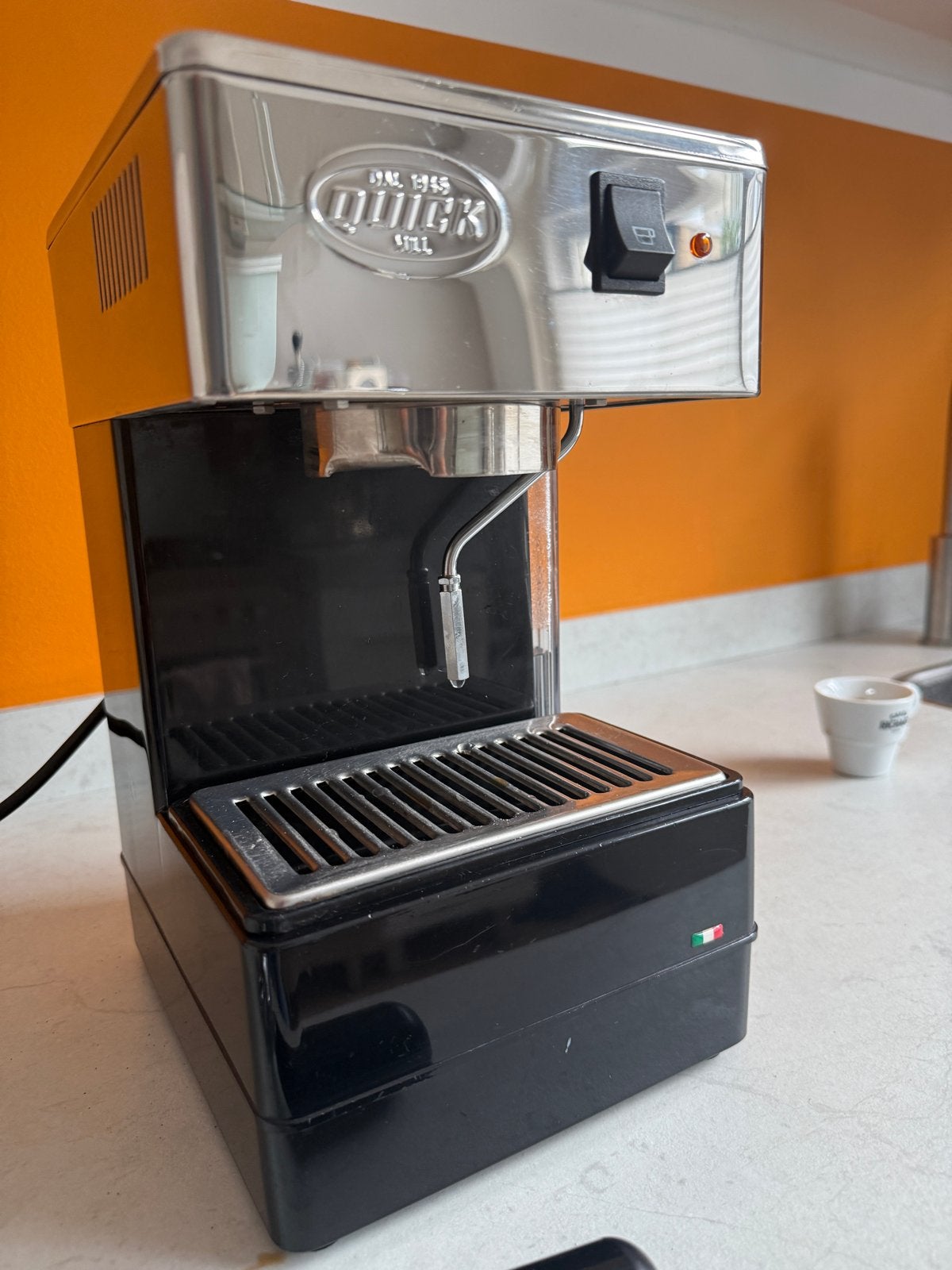 Quick Mill 0820 Espressomachine - 1-kops met stoompijpje, Stoompijpje, Gebruikt, Espresso apparaat, Gemalen koffie
