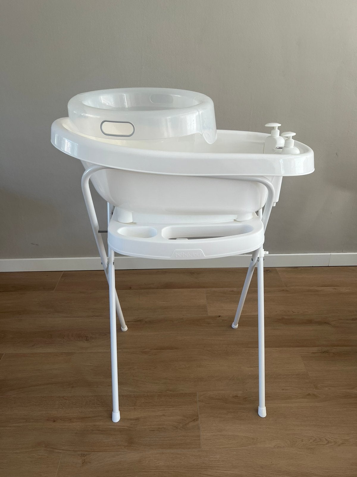 Bebe-jou babybad, standaard en tummytub, Ophalen, Gebruikt, Badje, Bébé-jou
