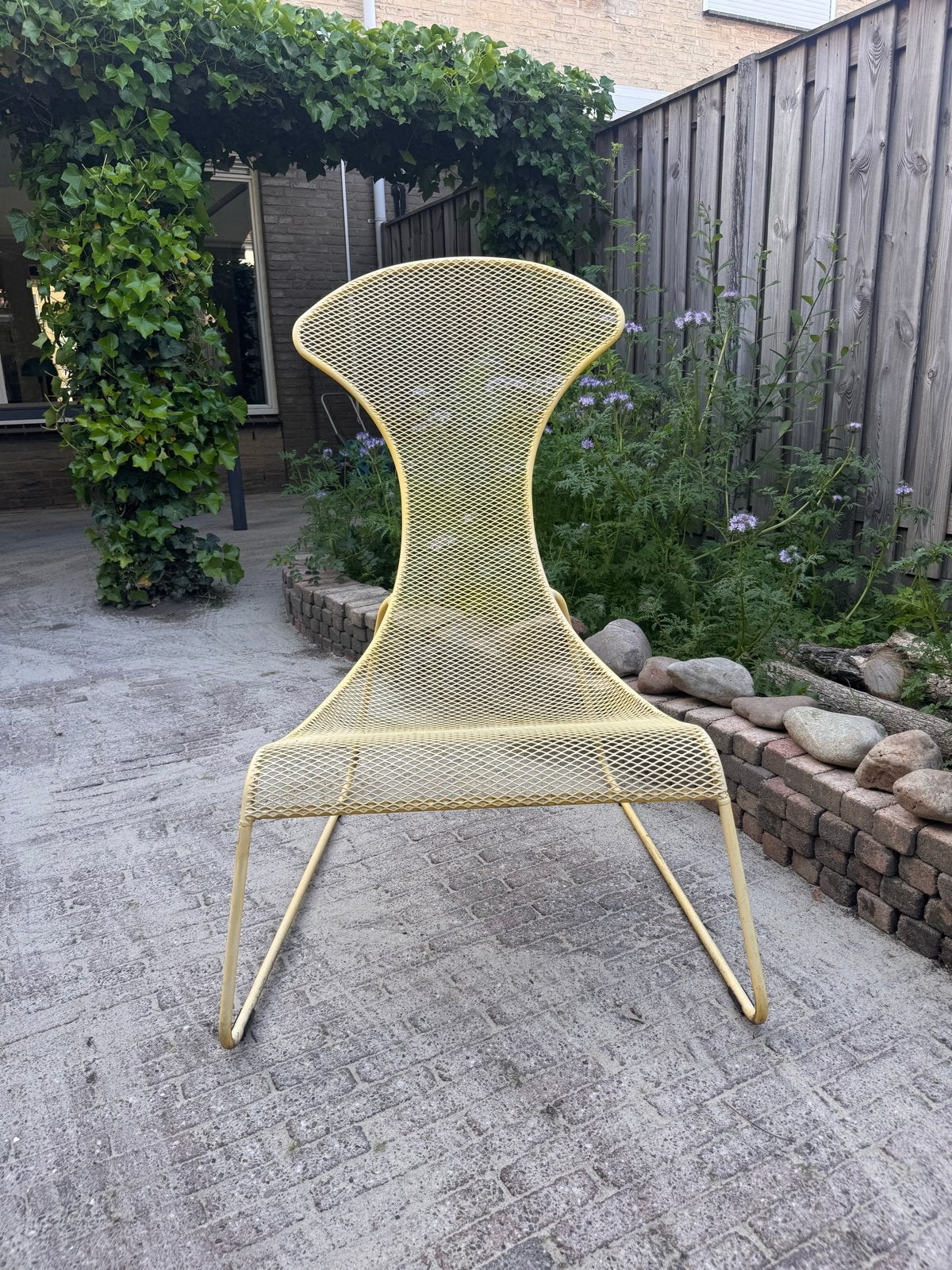 IKEA PS easy Chair 2012, vintage, geel, uniek design, Ophalen, Gebruikt, Overige kleuren, Metaal