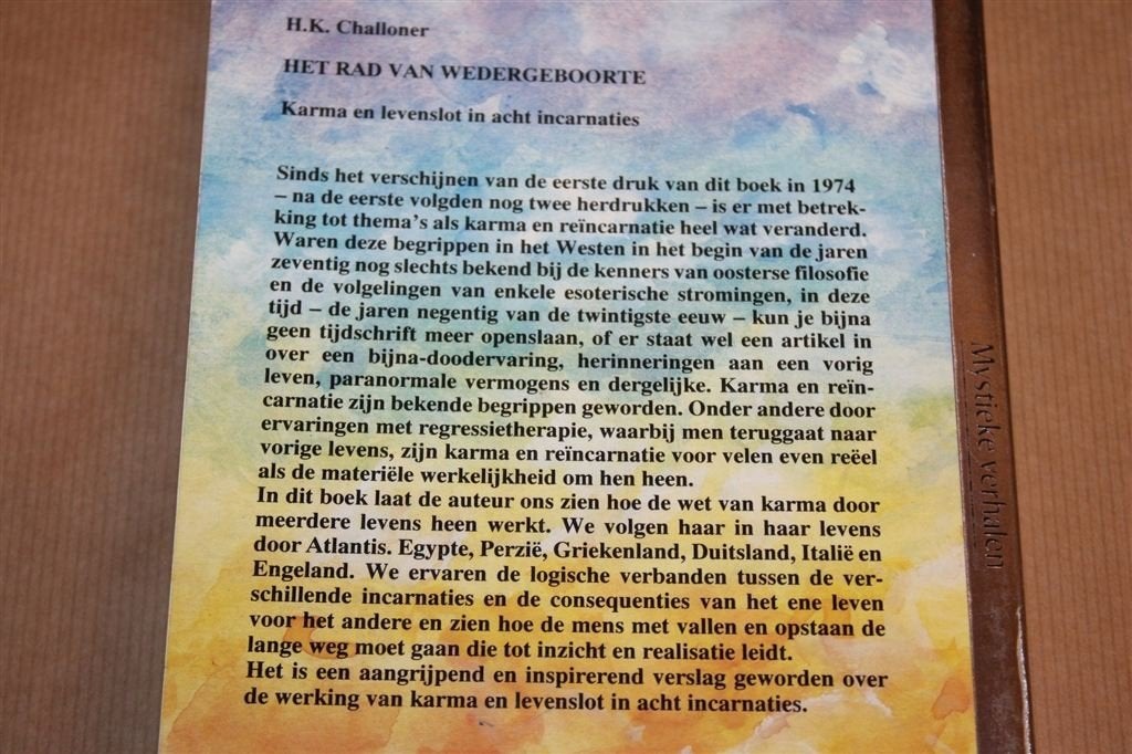 Het Rad van Wedergeboorte — Karma en Reïncarnatie, Ophalen of Verzenden, Zo goed als nieuw, Overige onderwerpen, Achtergrond en Informatie