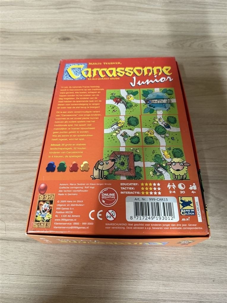 Carcassonne Junior - 999 games - s3251, Verzenden, Zo goed als nieuw