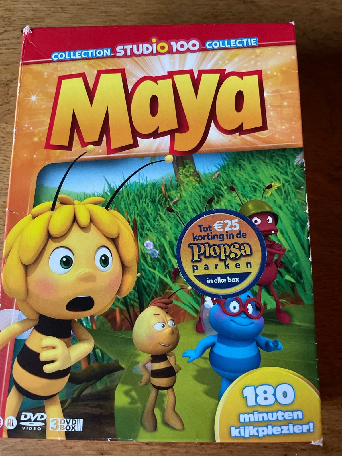 Maya de Bij - Studio 100 Collectie DVD Box (3 DVD's), Gebruikt, Alle leeftijden, Boxset, Ophalen of Verzenden