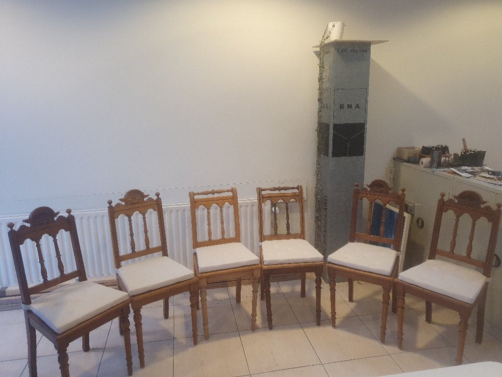 Antieke stoelen 6 stuks, Antiek en Kunst, Antiek | Meubels | Stoelen en Banken, Ophalen