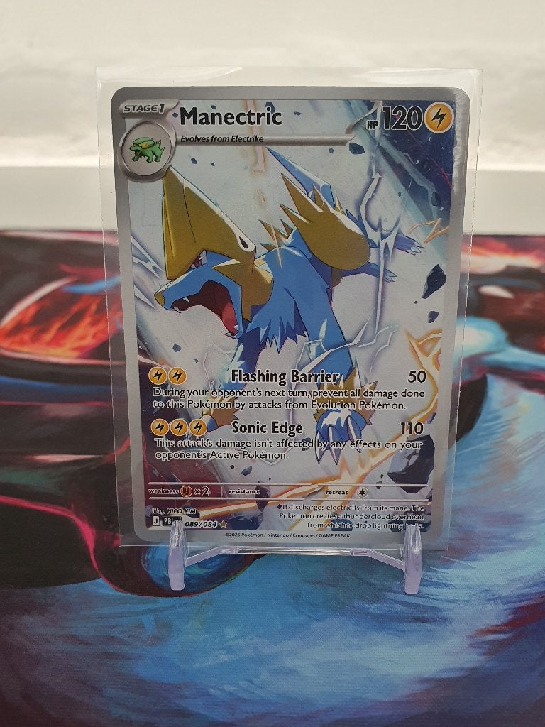Pokémon - Manectric - #189 - Pitch Black, Ophalen of Verzenden, Nieuw, Losse kaart, Foil