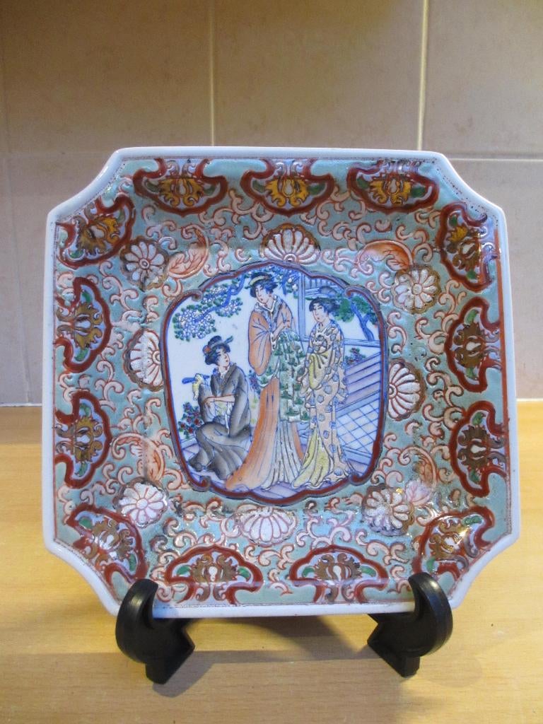 oud Chinees sierbordje .Qianlong dynastie Famille rose 20cm, Ophalen of Verzenden