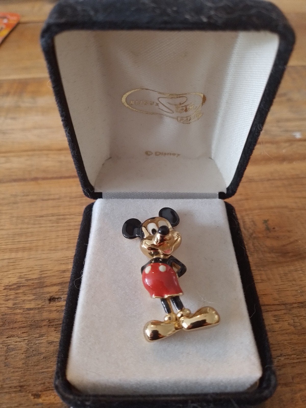 Vintage Mickey Mouse Broche - Disney Bijoux, Ophalen of Verzenden, Mickey Mouse, Zo goed als nieuw, Overige typen