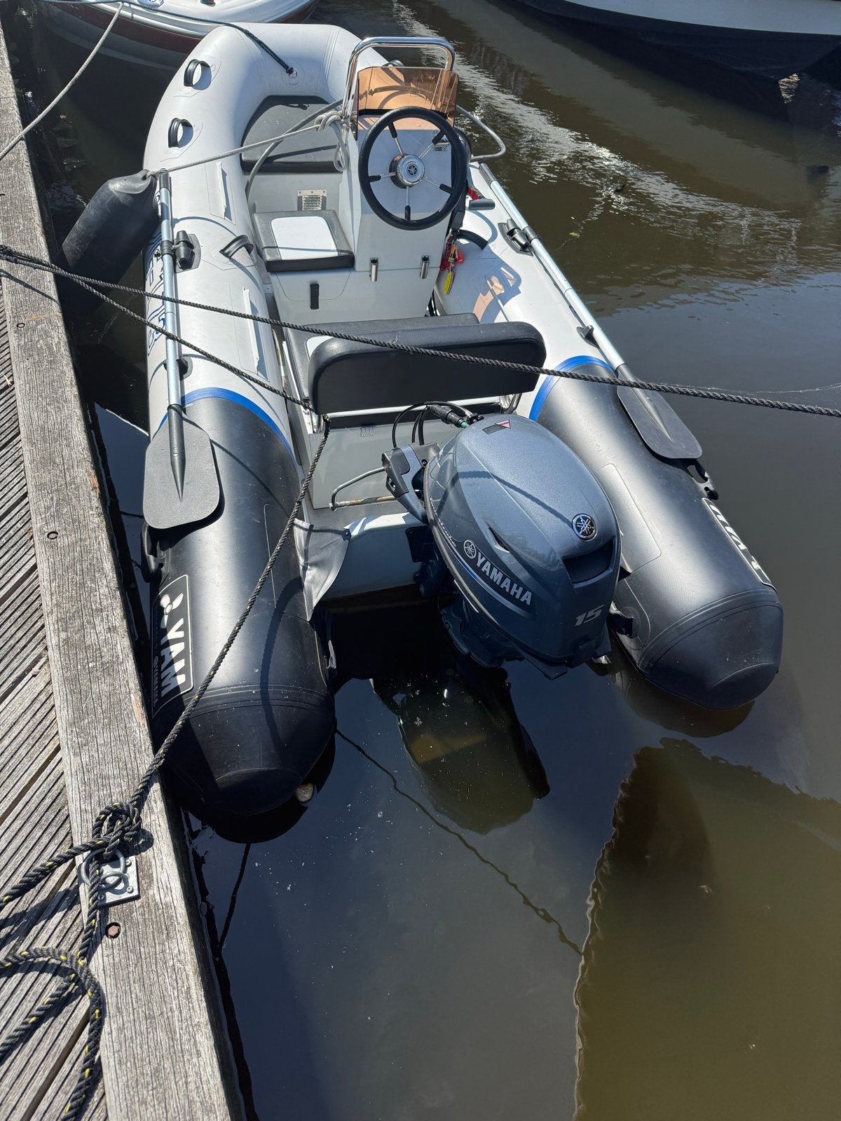 Yam 350 Rib met Yamaha 15pk elektrische start (2023), Ophalen, Inclusief motor, Yam, Zo goed als nieuw