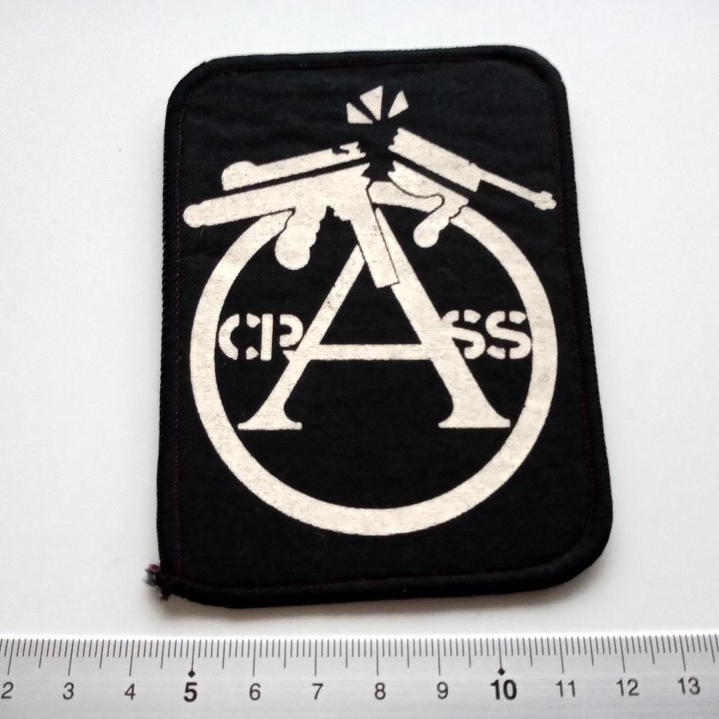 Crass anarchy & peace early vintage 80's patch c298 punk, Verzenden, Nieuw, Kleding