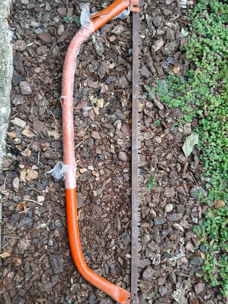 beugelzaag/zaag, Tuin en Terras, Handzagen, Ophalen of Verzenden, Gebruikt, Beugelzaag