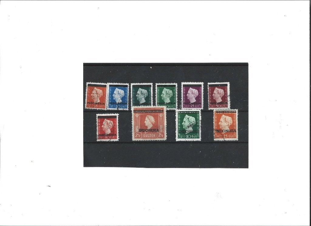 Complete serie hulpuitgifte ZB 1 t/m 11, Postzegels en Munten, Postzegels | Nederlands-Indië en Nieuw-Guinea, Verzenden, Gestempeld