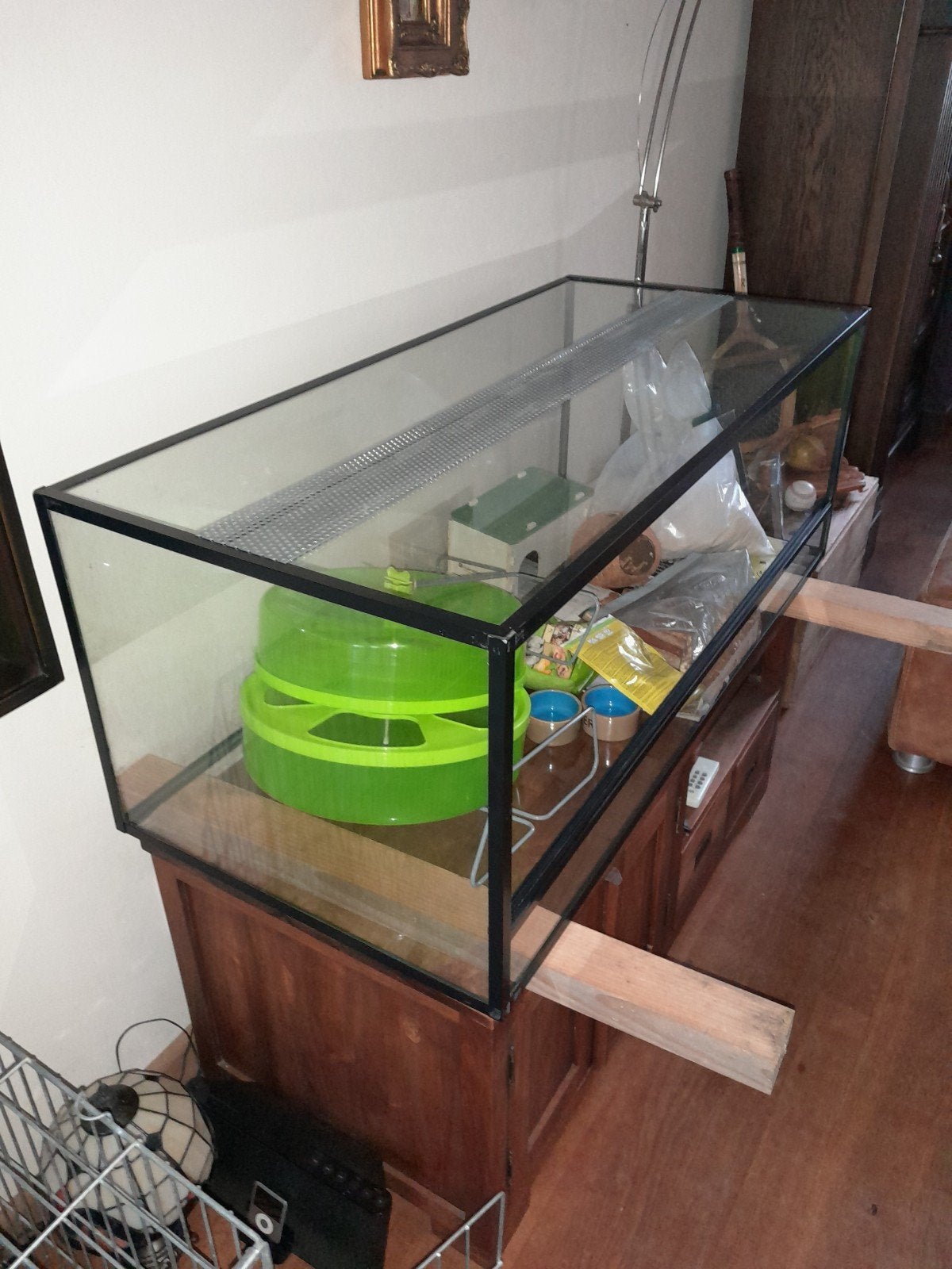 Terrarium met toebehoren voor hamster., Dieren en Toebehoren, Ophalen