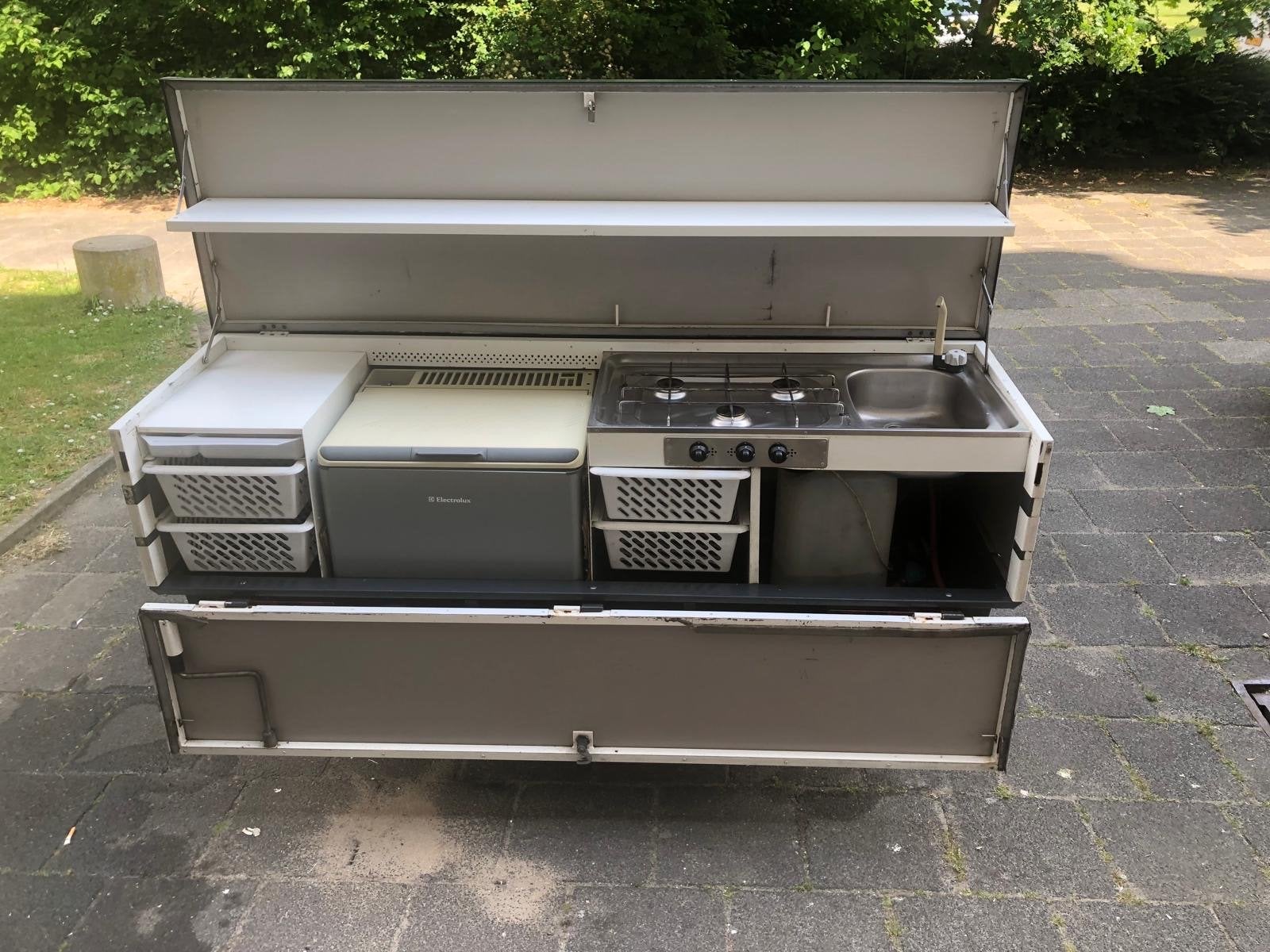 Combi-Camp Venezia Vouwwagen met Keuken en Luifel, Ophalen
