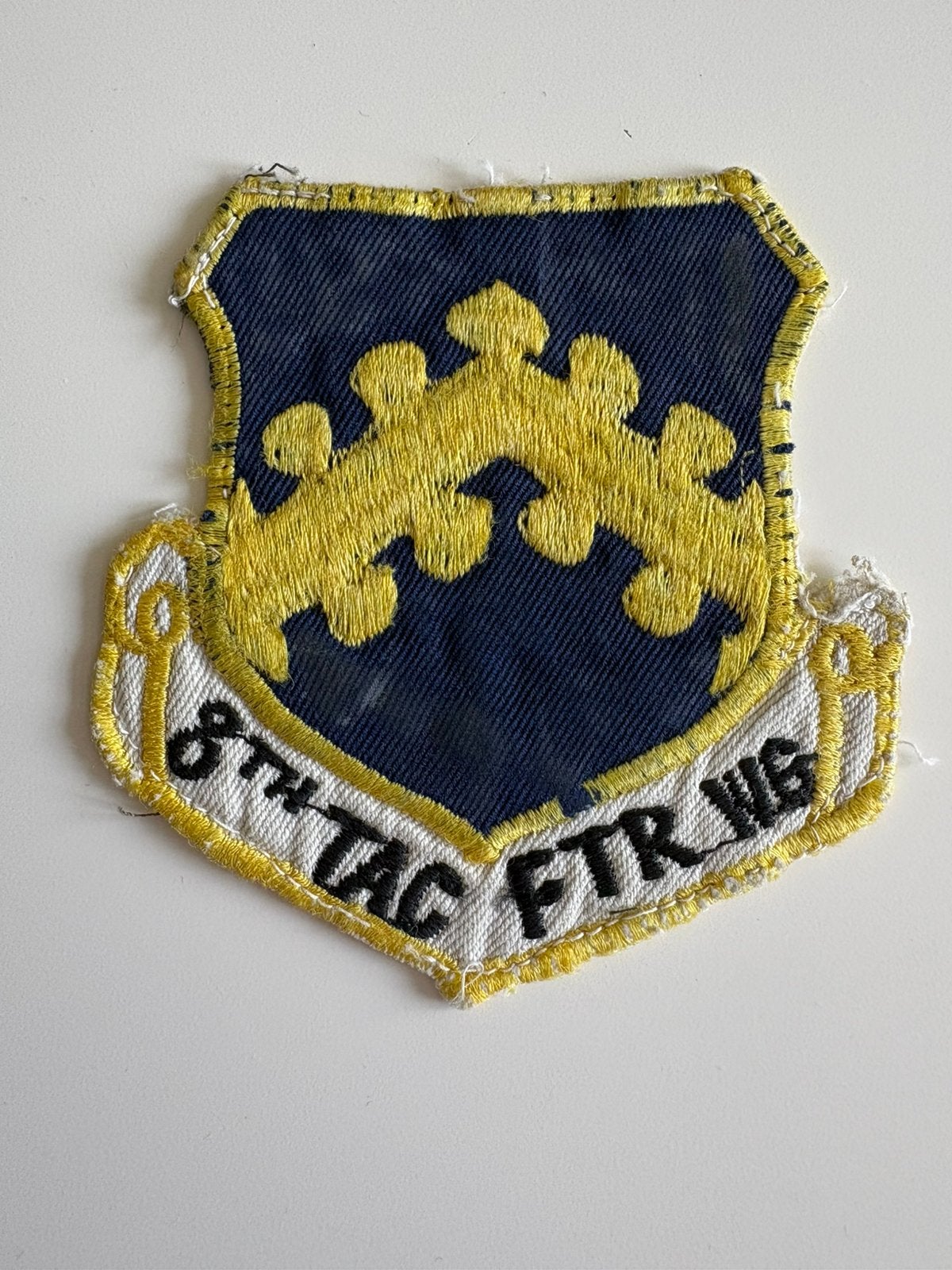 USAF 8th Tactical Fighter Wing patch Vietnam, Ophalen of Verzenden, Luchtmacht, Amerika, Embleem of Badge