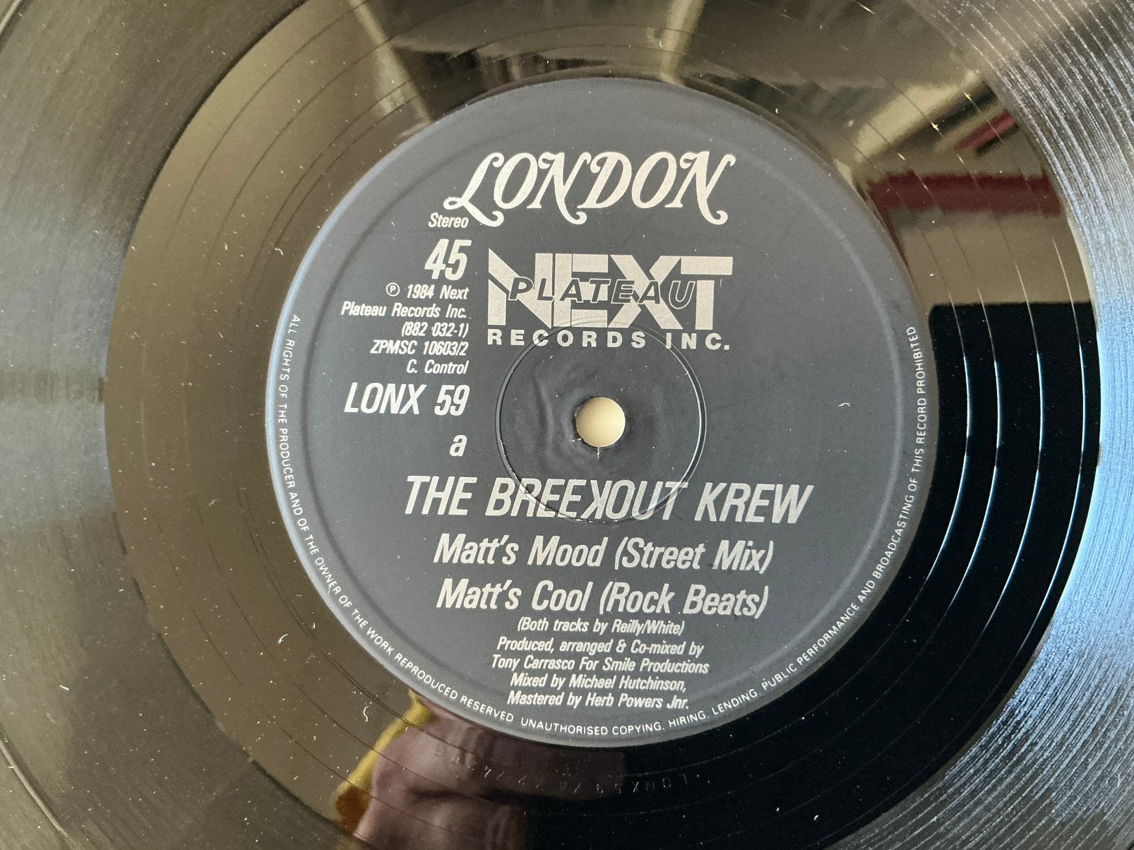 The Breekout Krew – Matt's Mood 12” hip hop electro, Gebruikt, Ophalen of Verzenden, 12 inch, Overige typen