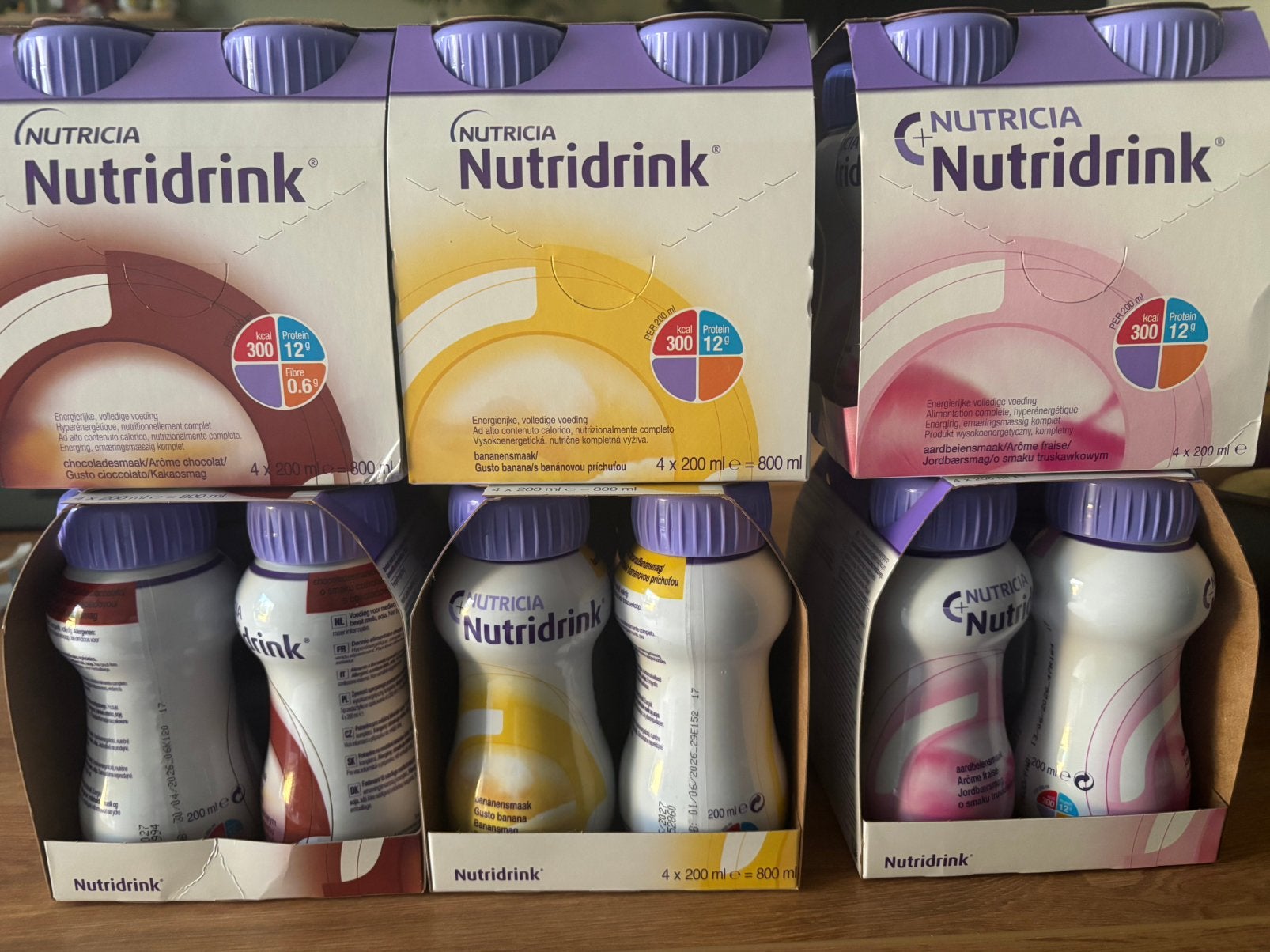 Nutri drink 44 flesjes chocola/banaan/aardbei, Ophalen